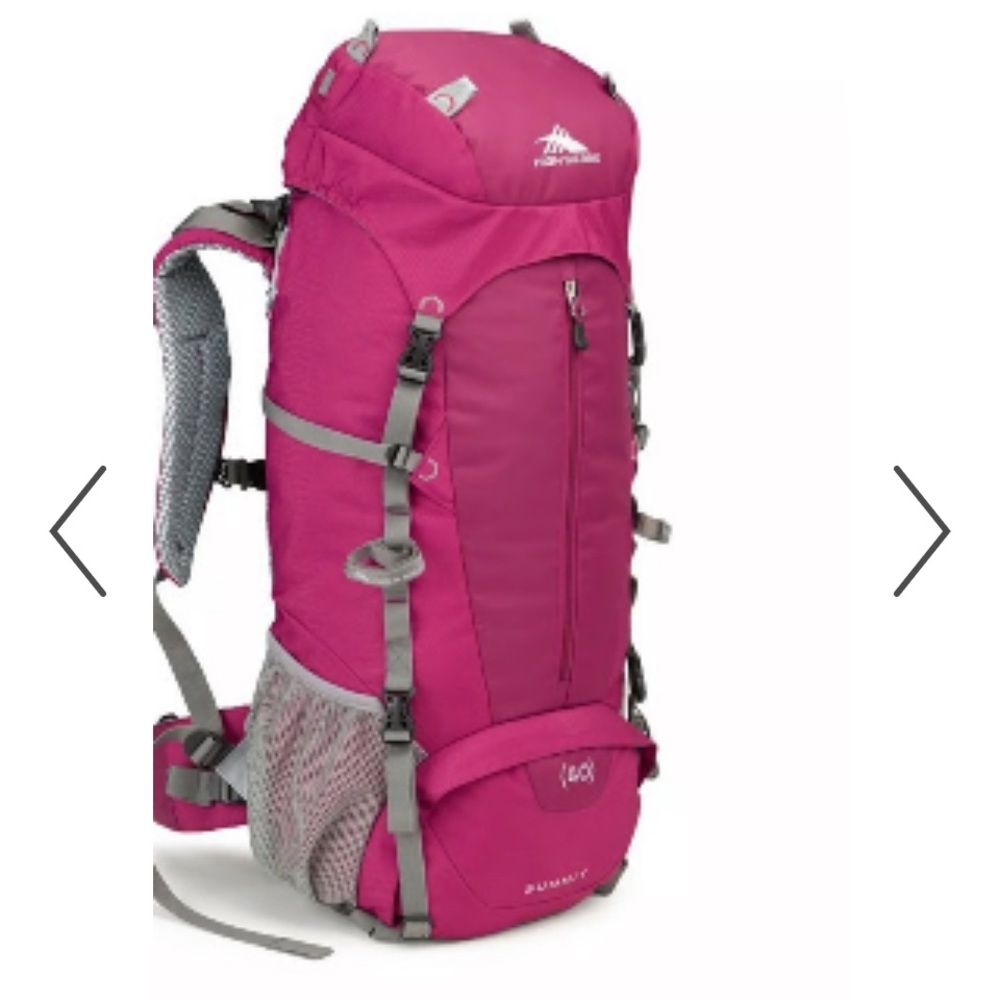 High Sierra Magenta camping Backpack 50L Like New